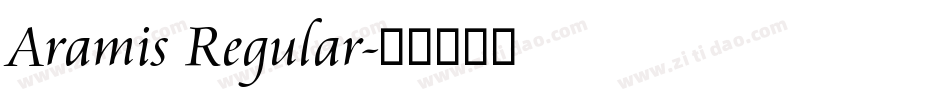 Aramis Regular字体转换